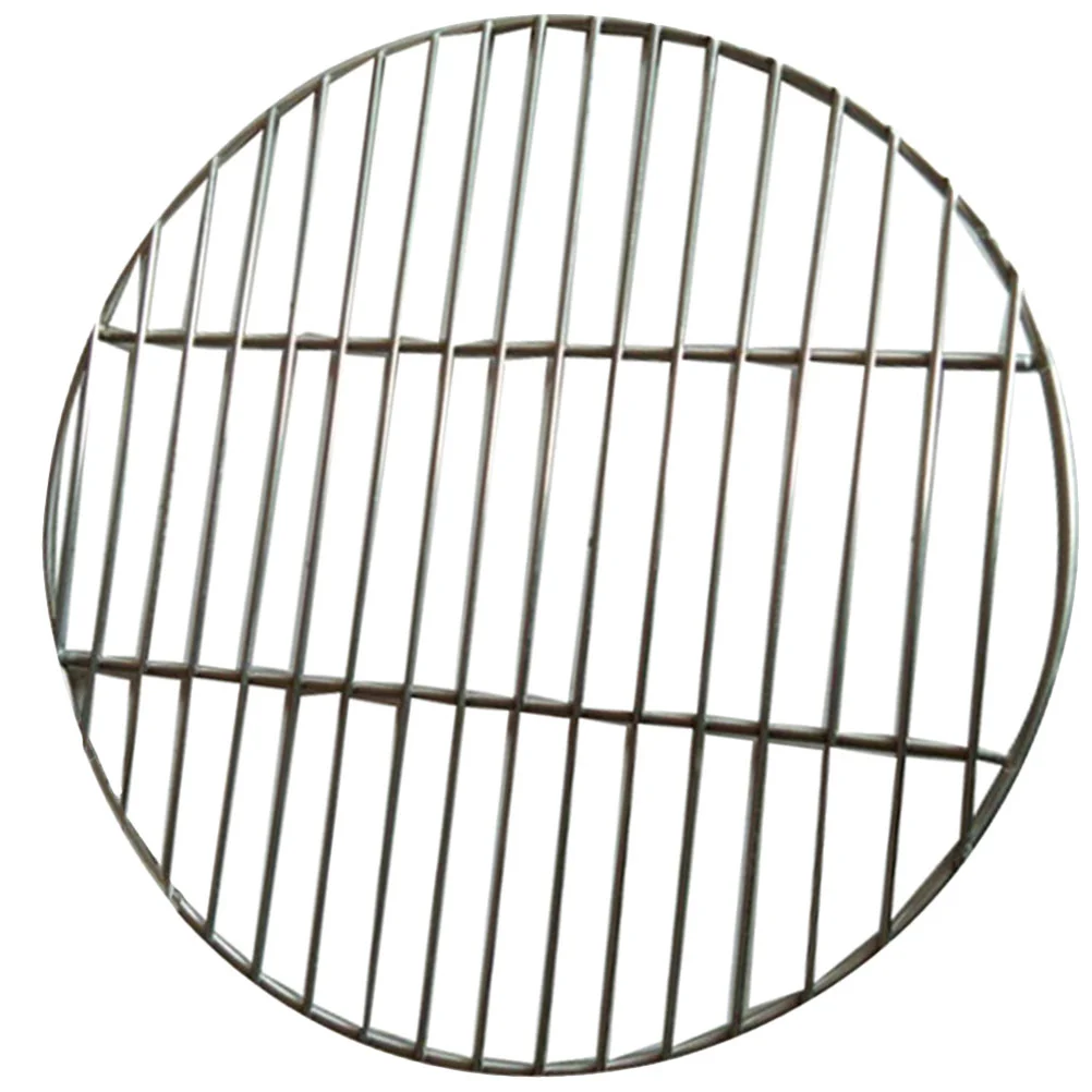 

Grill Mesh Bbq Net Barbecue Tray Grate Grilling Round Wire Rack Camping Heat Resistant Steel Plate Stainless Mat Heater Pot Tea