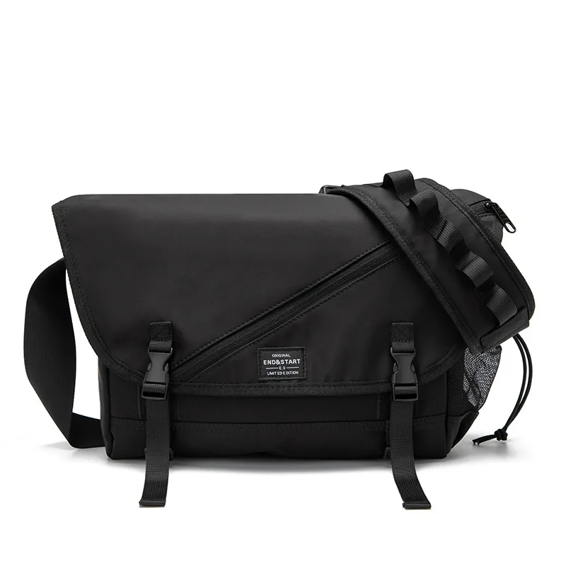 Men's Nylon Messenger Bag Fashion Harajuku Functional College Student  Casual Crossbody Shoulder Bag