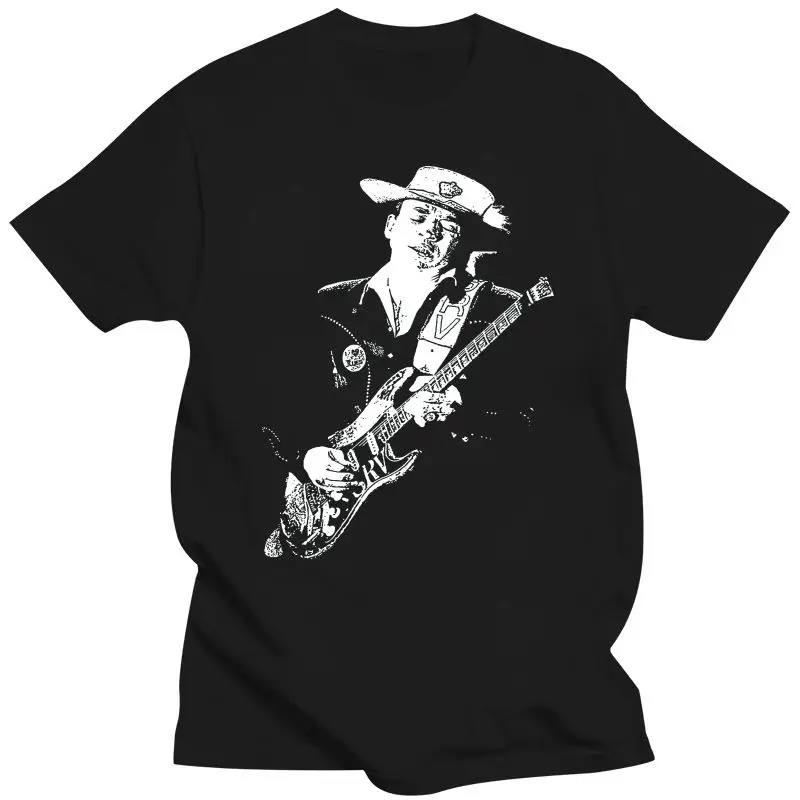 

2022 Stevie Ray Vaughan T Shirt - On Stage SRV Strap Picture Blues Rock Guitar Fab