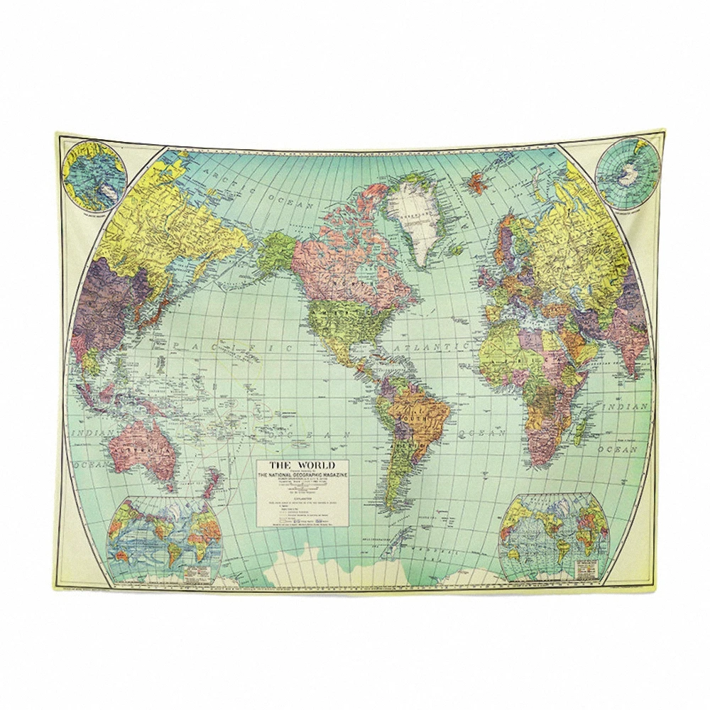 

Nostalgic Retro World Maps Nautical Maps Poster Wall Art Shabby Chic Decorative Banner Flag Vintage Tapestry Wall Sticker Mural