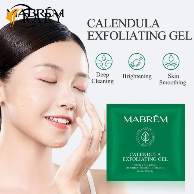 Отшелушивающий гель-крем с календулой, увлажняющий антивозрастной скраб для лица, очищение пор, восстанавливающий Отшелушивающий гель