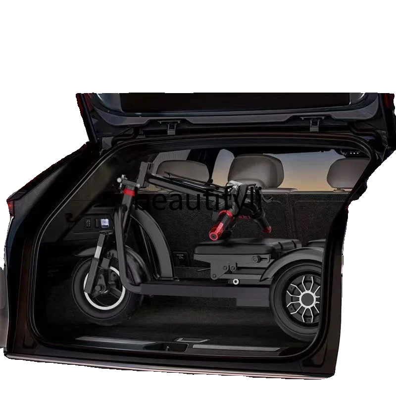 Пожилой скутер Электрический трехколесный велосипед складной аккумулятор