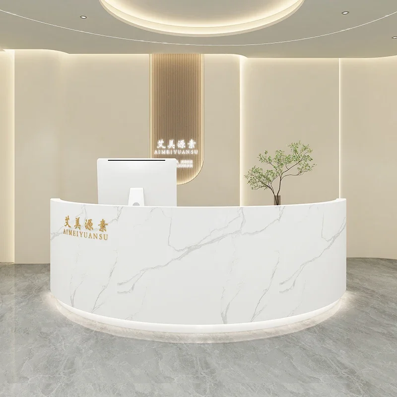 Роскошная мебель для офиса эстетический салон стойка регистрации современный