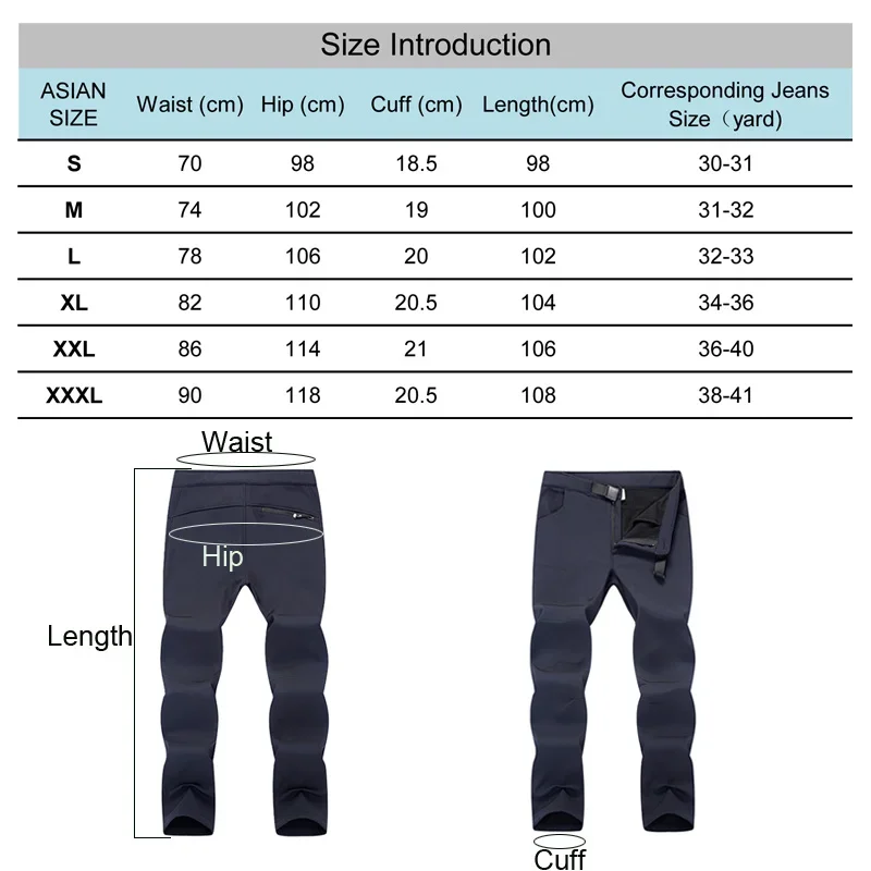 Уличные кемпинговые лыжные брюки Мужские осенне-зимние Утепленные удерживающие