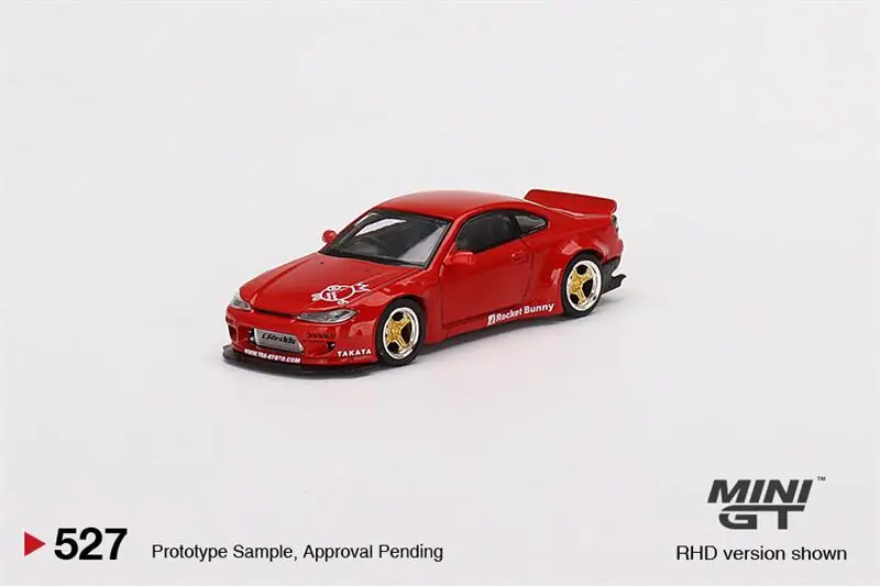 

MINI GT 1:64 Nissan Silvia (S15) Rocket Bunny Red RHD Model Car