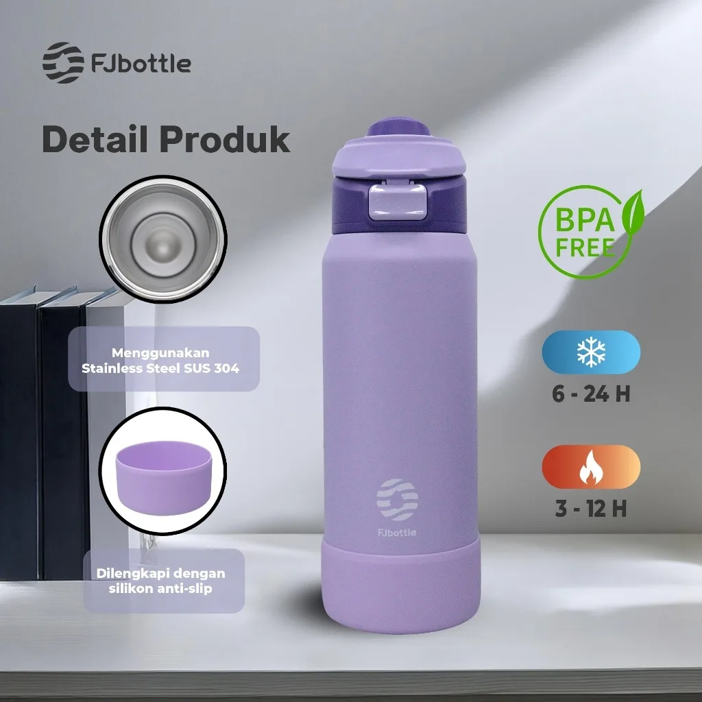 Магнитный изолированный термос FEIJIAN из нержавеющей стали Спортивная бутылка для