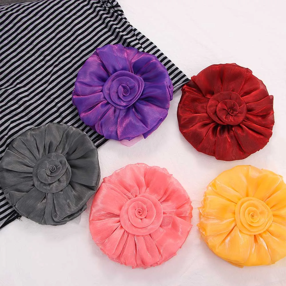 

1 Pair Large Lace Rose Flower Window Curtain Tieback Buckle Clips Curtain Holders Home Decoration Curtain Tie Rope Accessories