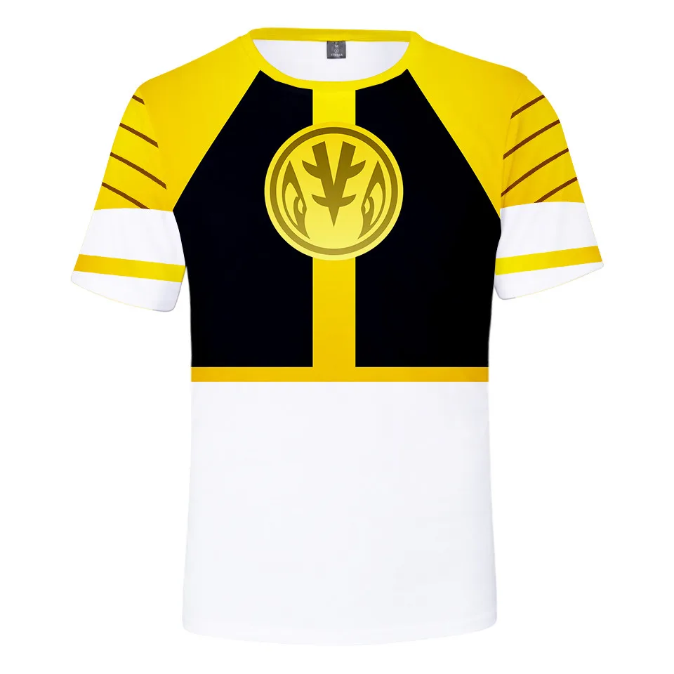 

Powerful Morphin Hoodies for men and women fashion anime 3D printed street wear Cosplay T-shirts