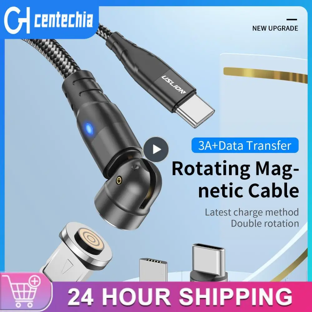 Фото Кабель Usb Type-C магнитный с поддержкой быстрой зарядки, 60 Вт №1