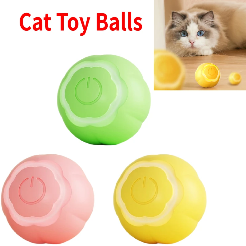 

Разноцветные пластиковые шарики, 41 мм, USB, перезаряжаемые, для домашних животных, кошек, 50 мАч, вращение на 360 градусов для домашних животных