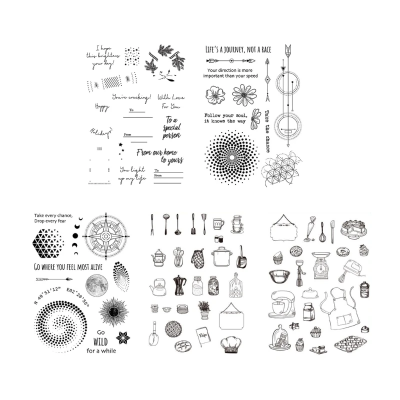 

Clear Scrapbooking Decorative Stampers Floral Silicone Stamps for Card Making DropShip