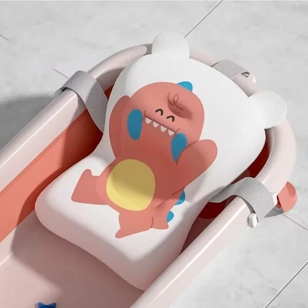 

Anti-slip Baby Bath Cushion Dinosaur Baby Care Product Shower Support Mat Plastic Infant Bathtub Pad Baby Shower Supplies