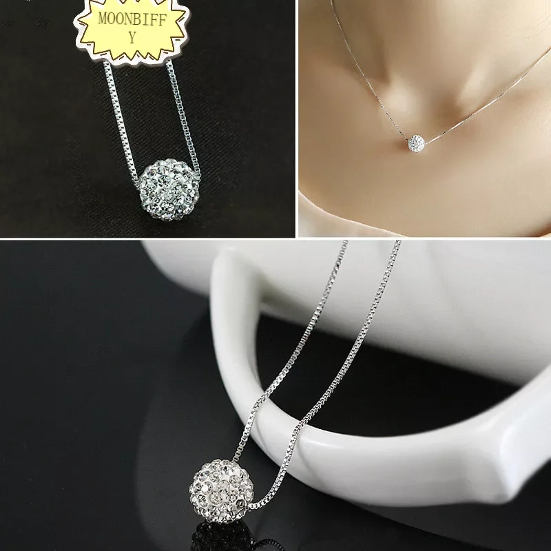 Хрустальный шар многоцветный шарик Шамбала подвеска ожерелье для женщин