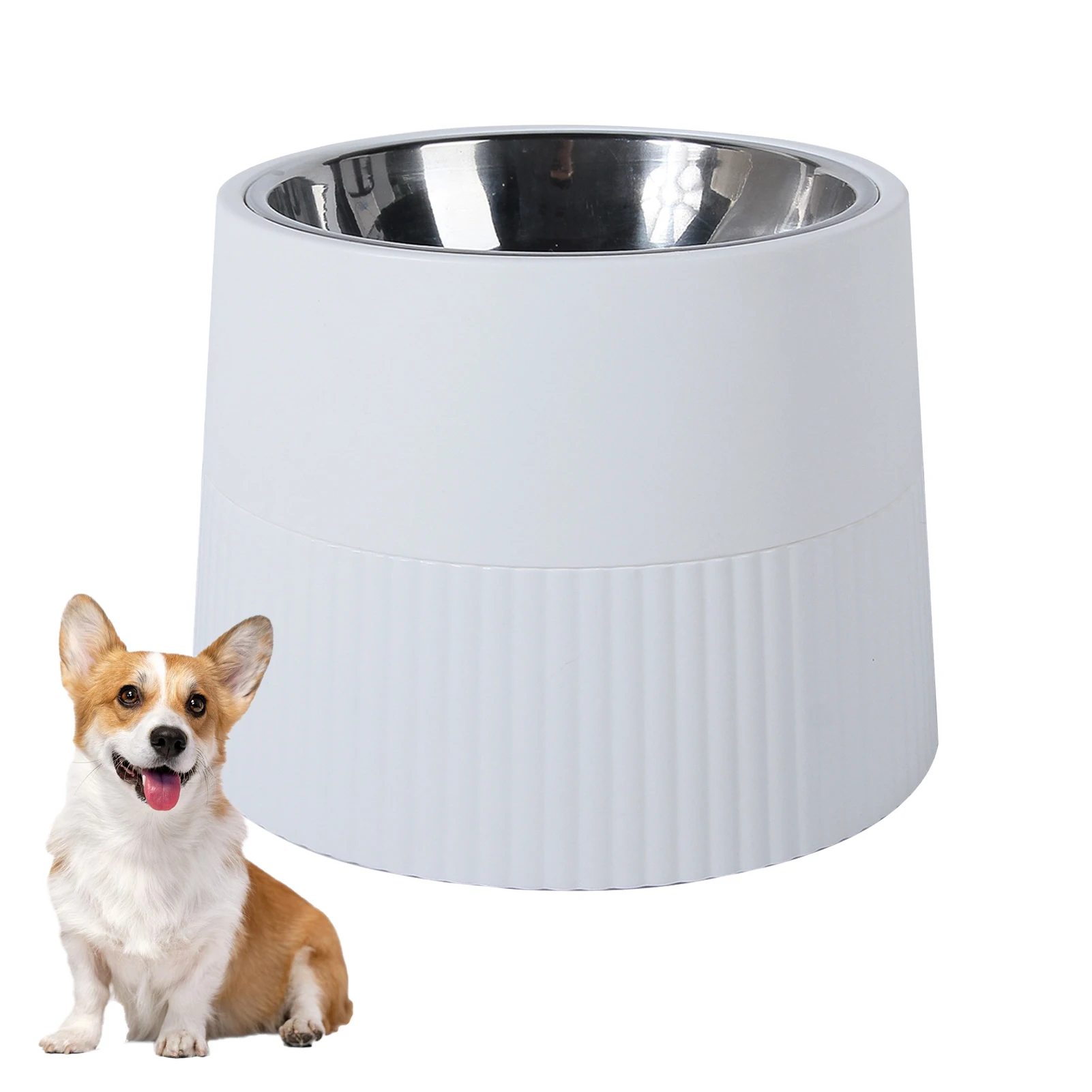

Приподнятая миска для собак, 400 мл, домашний дозатор, Легкая очистка, приподнятая Съемная защита шеи, противоскользящая поилка для кормления питомцев