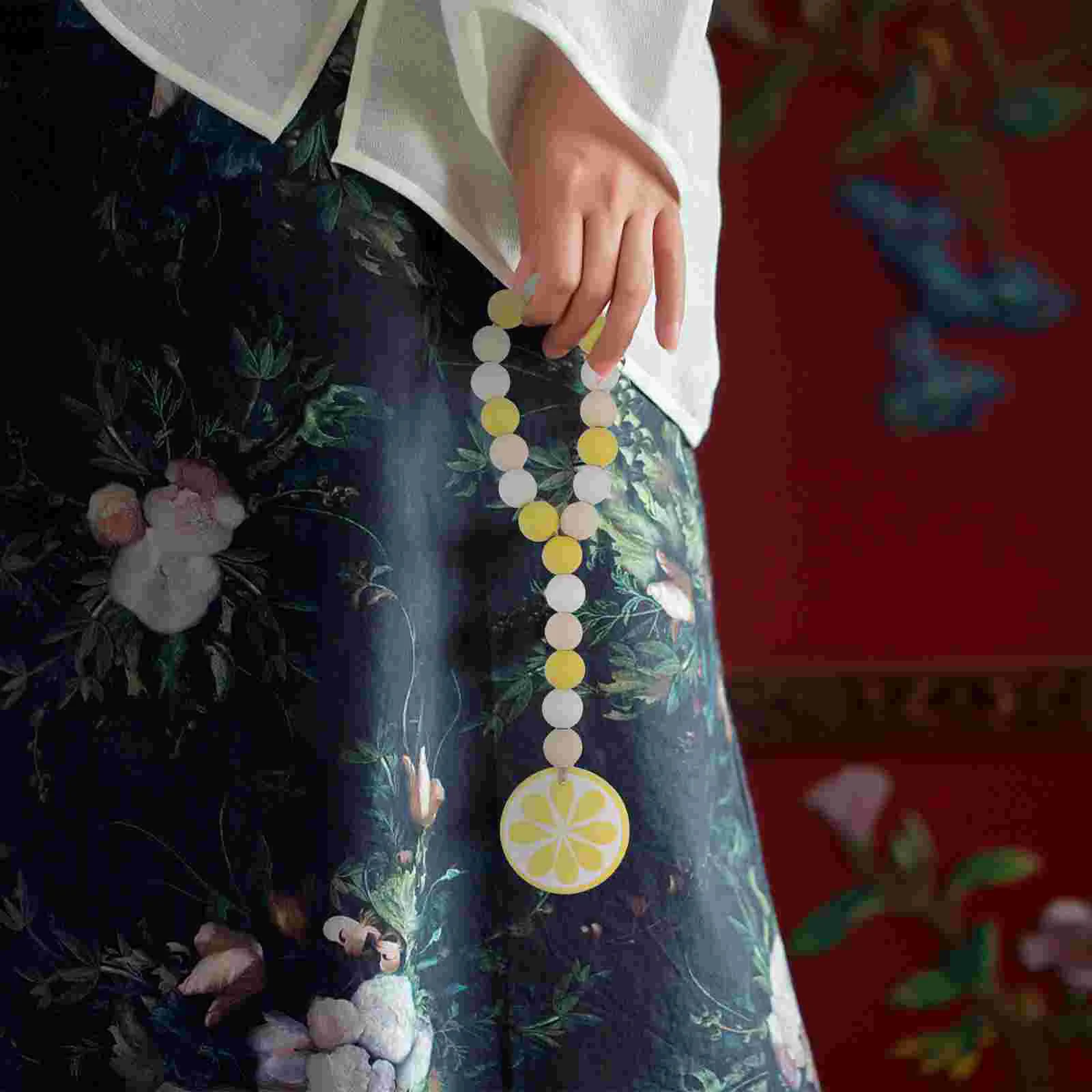 3 шт. занавески лимонные бусины с кисточками банкетный домашний декор деревянные