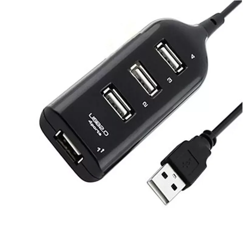 

USB 2.0 Hi-Speed 4-Port Splitter Hub Adapter For PC Computer Mini 4 Port USB Hub For Portable Hard Drives Dropshiping