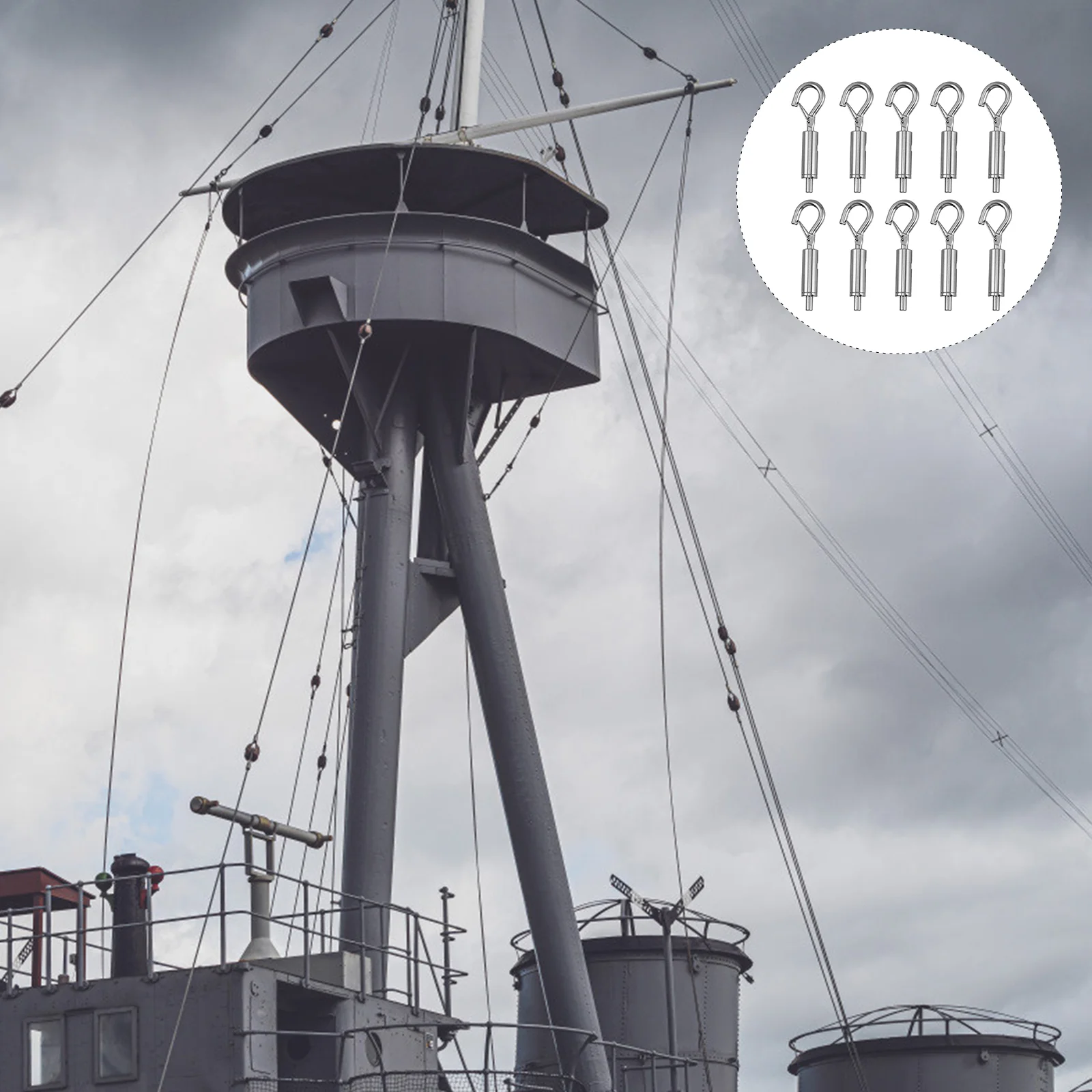 10 шт. крючки пружинная Пряжка регулировочный кабельный зажим 61X18X05CM застежка