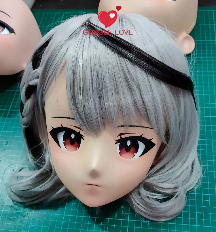 

(KMY192) Customize Character Female/Girl Resin Kig Full/Half Head With Lock Anime Cosplay Japanese Animego Kigurumi Mask