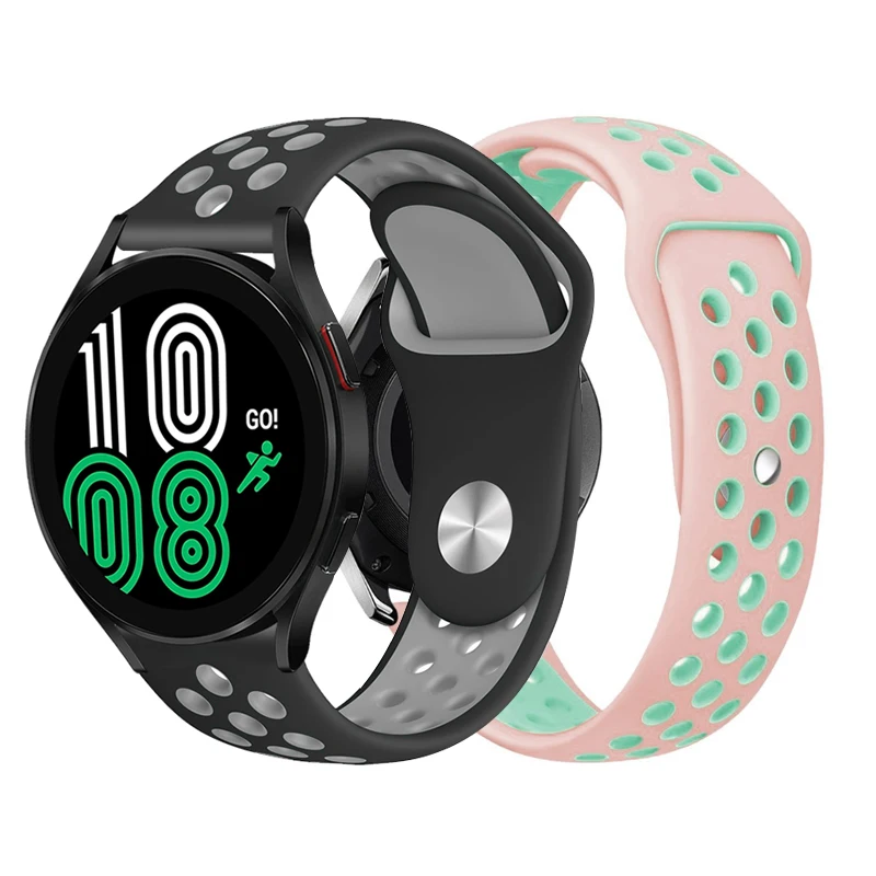 

Ремешок силиконовый для Samsung Galaxy Watch 4 44 мм 40 мм/3/active 2 Gear S3, браслет для HUAWEI Watch GT 3 2 2e, 20 мм 22 мм