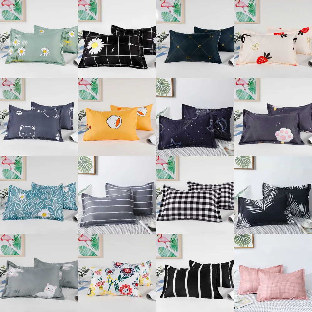 

Home Neck pillow 40x60cm Pure Color Stitching Lattice Decorative pillow Simplicity Student Dormitory Single pillow