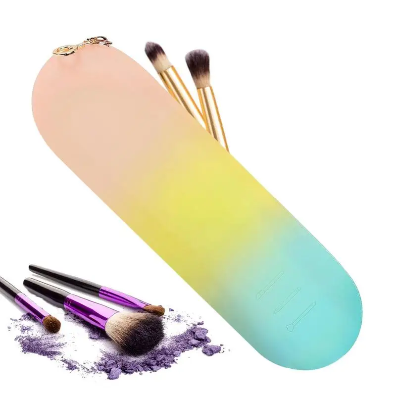 

Travel Makeup Brush Holder Pocket Brush Organizer For Trips Makeup Supplies Beauty Accessories For Brushes Lipsticks Eye Shadow