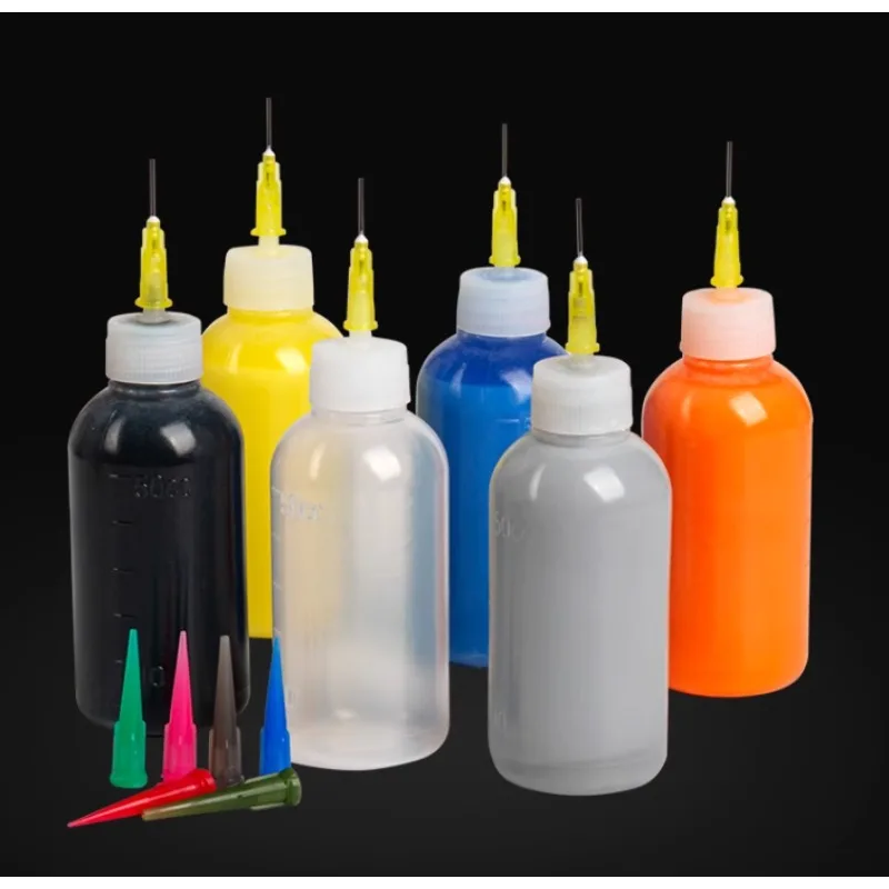 5 бутылок для рисования керамической глины