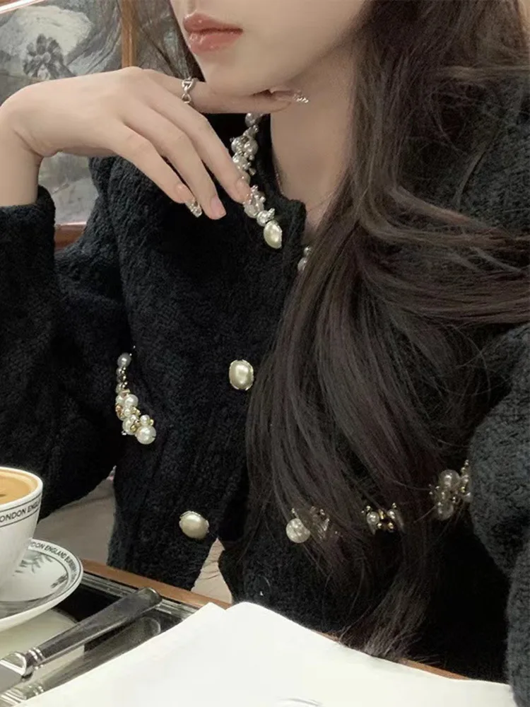 UCXQ Элегантный женский комплект в корейском стиле с бриллиантами и круглым