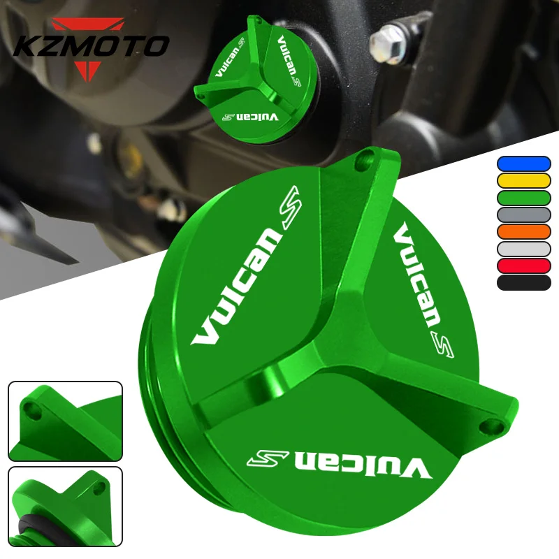 

Штепсельная Вилка для слива масла двигателя мотоцикла с логотипом «вулканин», штепсельная гайка, крышка, винтовая крышка для наполнителя масла для Kawasaki VN650 VULCAN S 650 2015-2017