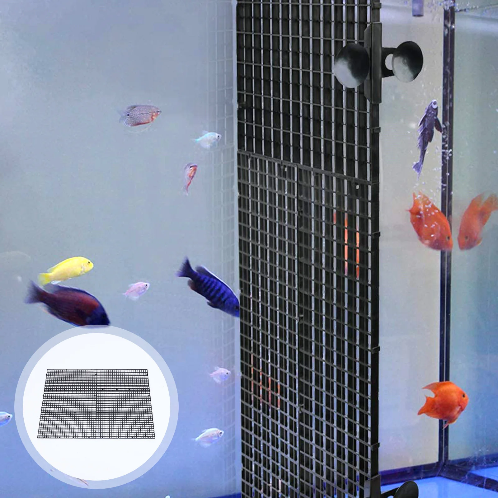 

Aquarium Bottom Divider Isolate Board: 16pcs Tank Divider Trays Grid Aquarium Egg Crate Light Diffuser Partition Net Pane