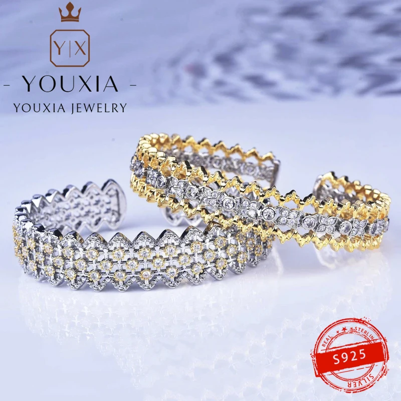 

Женский золотистый браслет с кружевом, в стиле 1:1