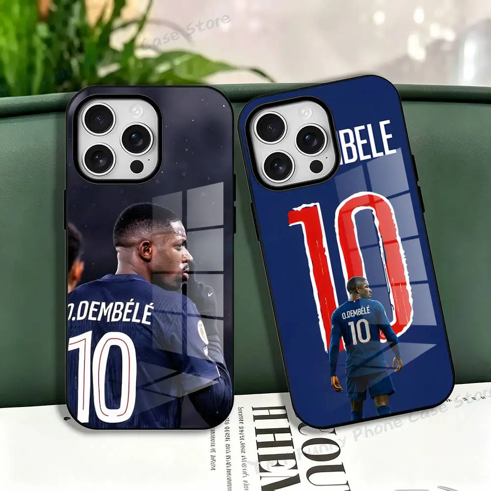 Фото Магнитный чехол Football O-Ousmane D-Dembele для iPhone 17, 16, 15, 14, 13, 12, 11 Pro Max Mini Plus, матовый №1