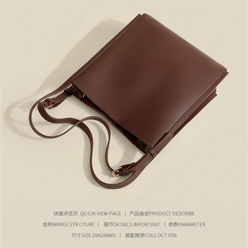 Large Capacity Women's Bag 2022 Spring New Trend Messenger Shoulder Bag Commuter Bag High Quality Tote Bag Handbag Bucket Bag