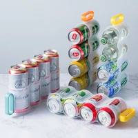 kitchen refrigerator storage box transparent refrigerated beer cola canning space cans organizer finishing rack