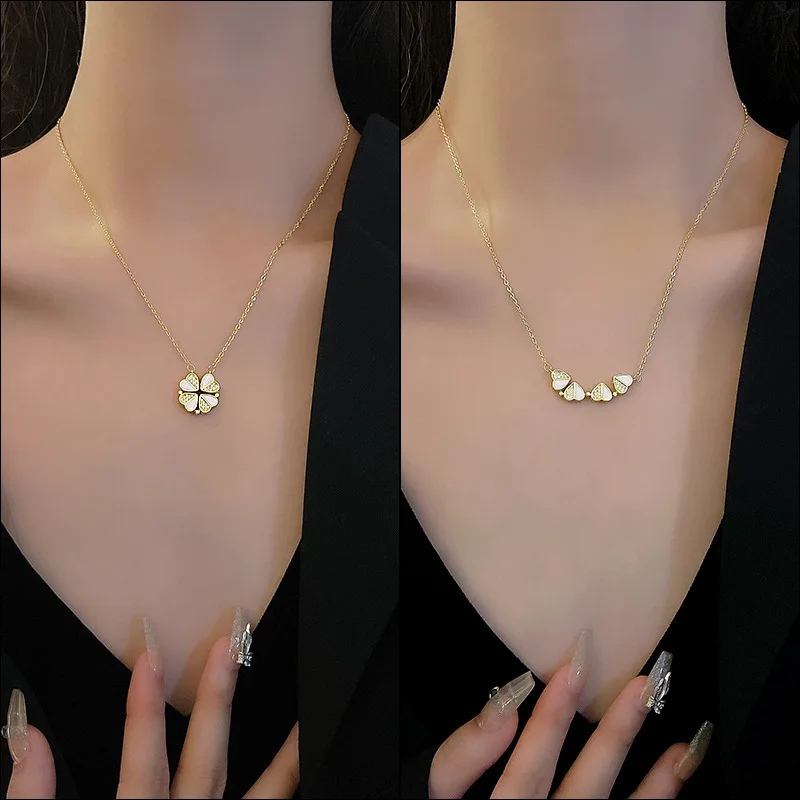 Star Girl y2k Bling Rhinestone Necklace Choker Delicate Bow Butterfly Heart Pearl Chain Fashion Crystal Pendant OL Accessories