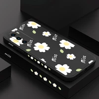 miss daisy phone case for huawei p40 p50 p30 p20 pro lite nova 5t y7a mate 40 30 20 pro lite liquid silicone cover
