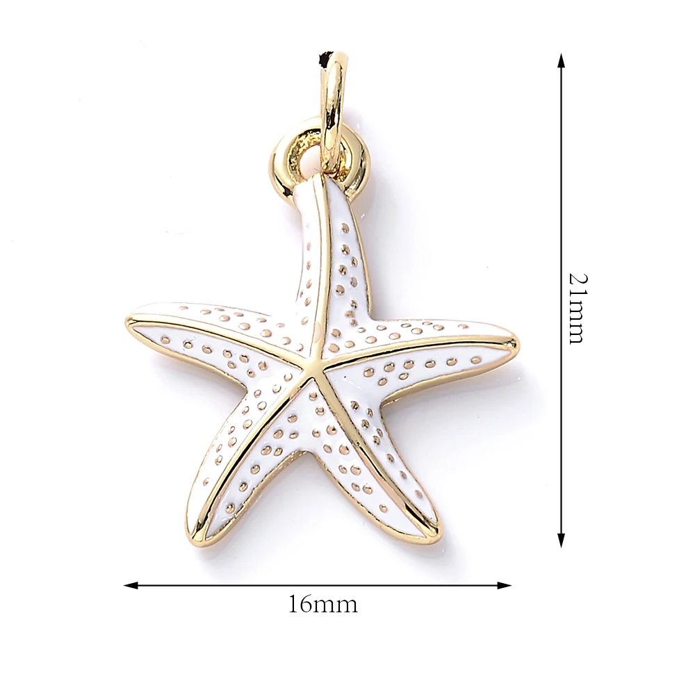 Ожерелье и серьги из меди в виде морской звезды |