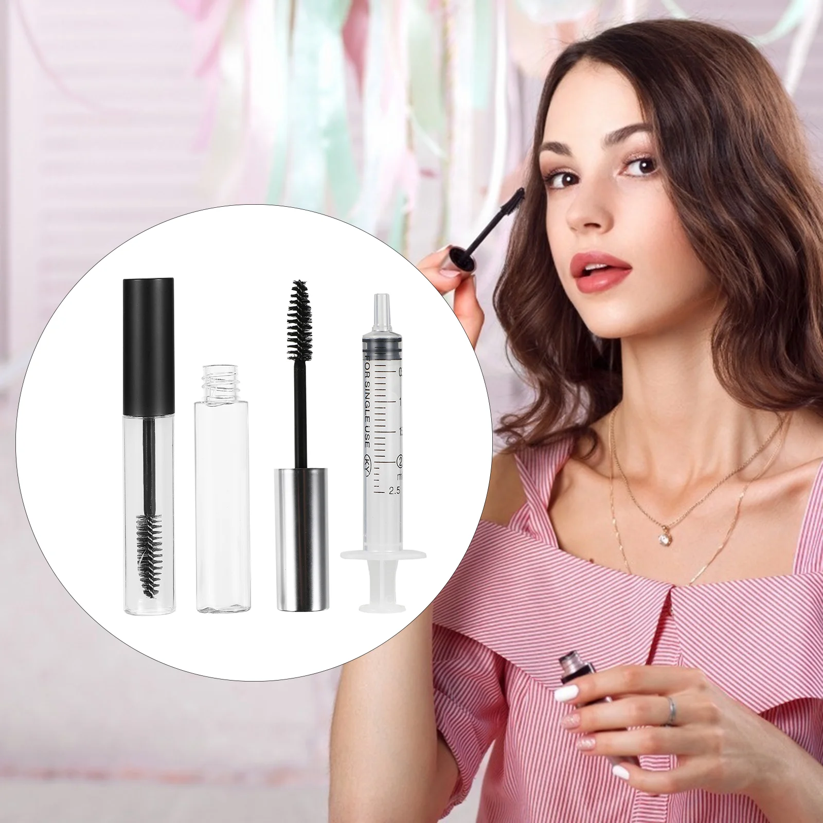 

12 PCS Eyelash Wand Clear Mascara Eyelashes Lash Makeup Applicators Eyelash Extension Mascara Mascara Tube Filling Eyebrow Comb