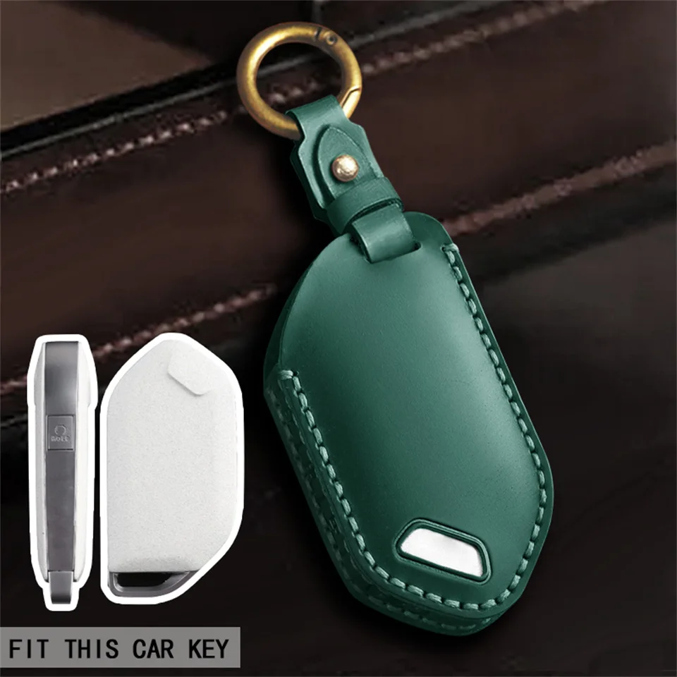 

Умный Кожаный Автомобильный ключ с дистанционным управлением, 5, 6, 7, 8 кнопок, внешняя Обложка для 2024 Kia Carnival EV9 Picanto GT Line, автомобильные аксессуары