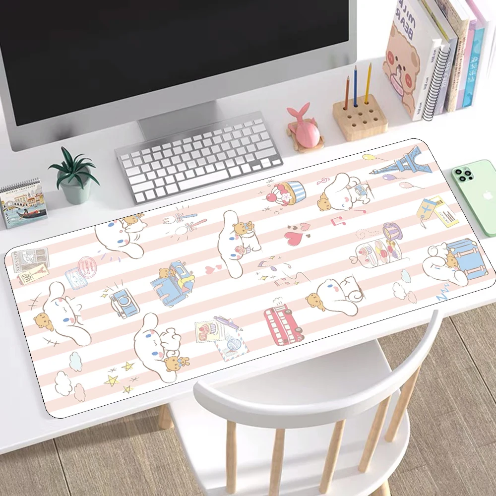 

Cartoon Cute Kawaii Table Mat Female Gamer Game Mouse Pad Home Laptop Office Mat PC Pad Large MousePad Xxl 90x40MM xl xxl
