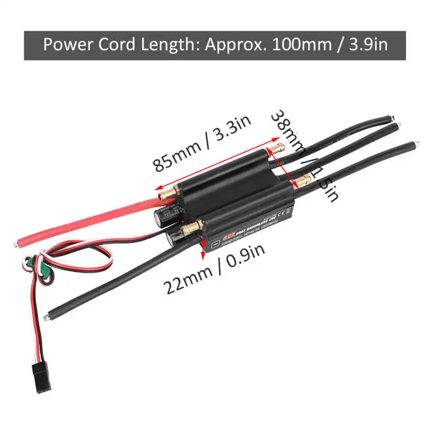 120A RC лодка водонепроницаемый бесщеточный ESC электронный регулятор скорости
