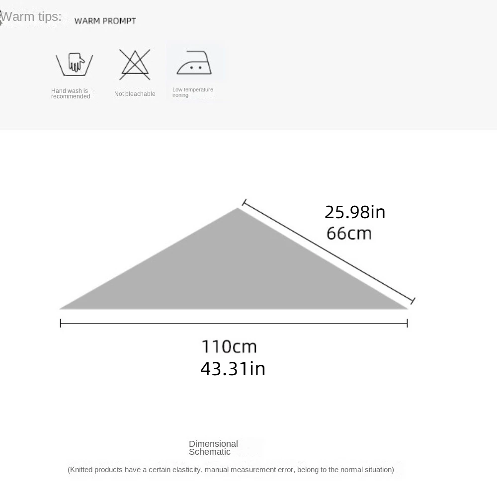 Элегантный вязаный треугольный шарф в корейском стиле мягкие утолщенные зимние
