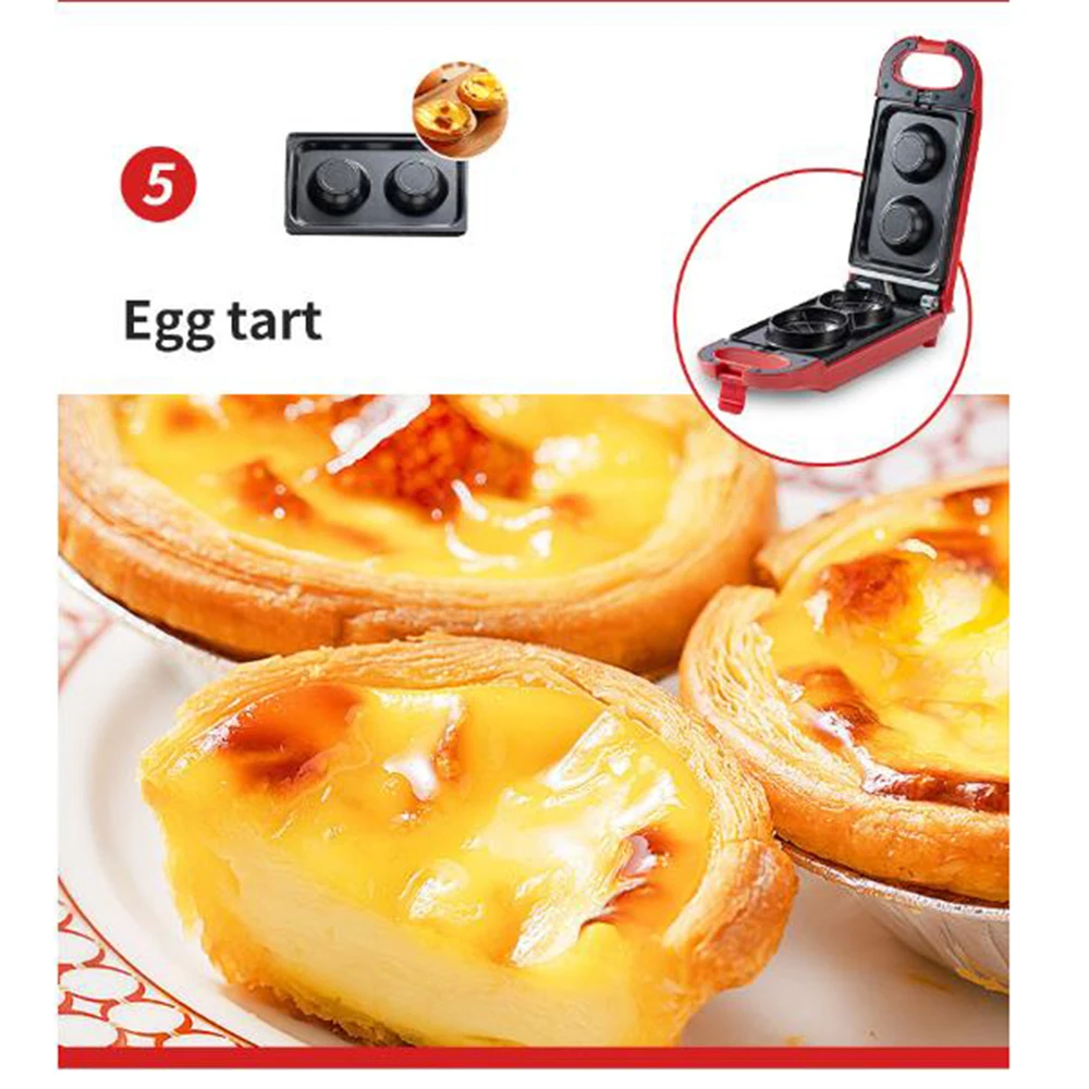 Домашняя хлебопечка многофункциональная машина для завтрака 6 в 1 сэндвичей