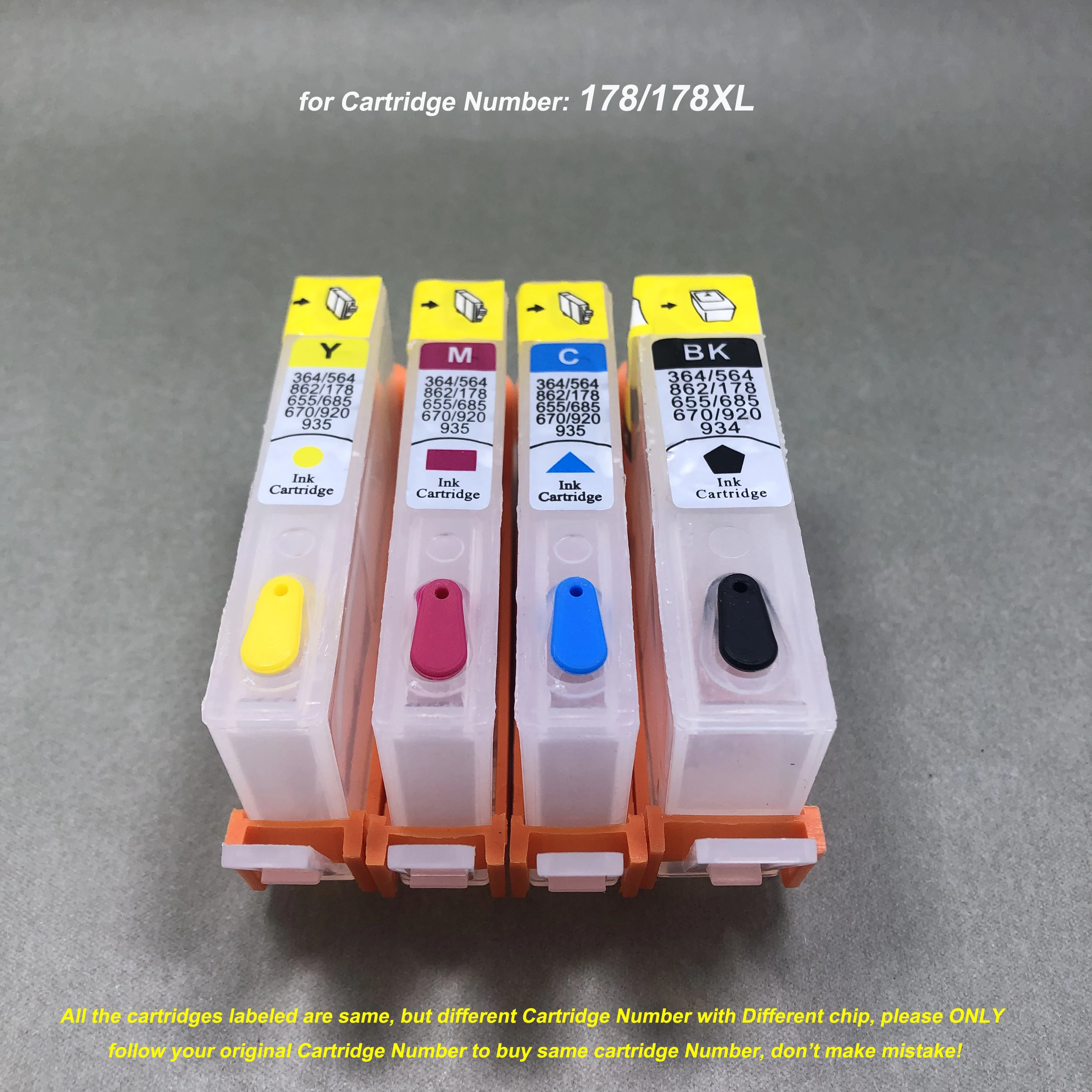 

178 178XL Empty Refillable Ink Cartridge with Chip for HP Photosmart C6380 C6300 C5300 C5383 C5380 C6383 D5460 D5400 D5463 D5468
