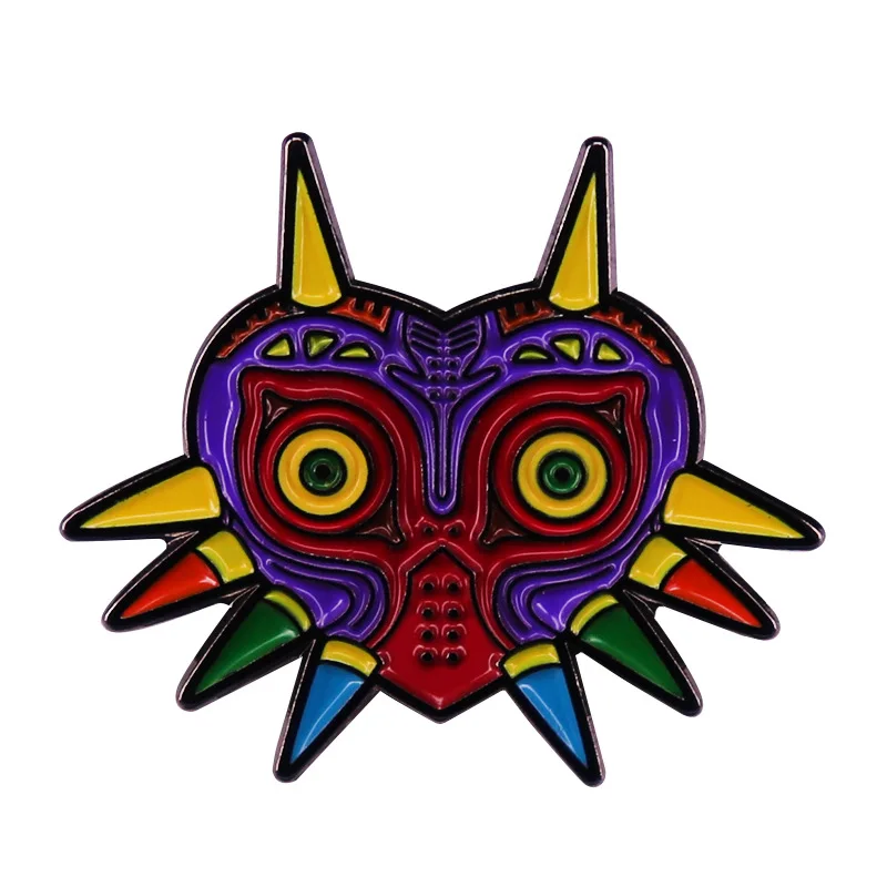 

The Legend of Zelda Brooches Majora's Mask Game Metal Enamel Pins Anime Cosplay Jewelry Accessories Fans Gift