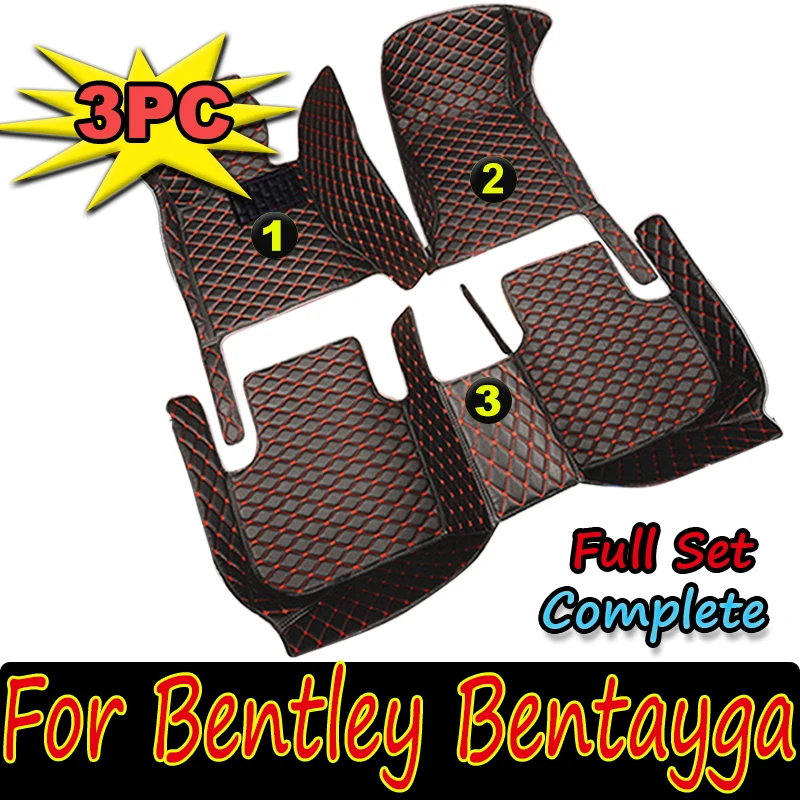 

Автомобильные напольные коврики для Bentley Bentayga, четыре места, 2016, 2017, индивидуальные автомобильные накладки на ножки, аксессуары для интерьера