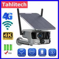 Камера видеонаблюдения на солнечной батарее, 4K, 8 Мп, 4G, Wi-Fi, угол обзора 180 °