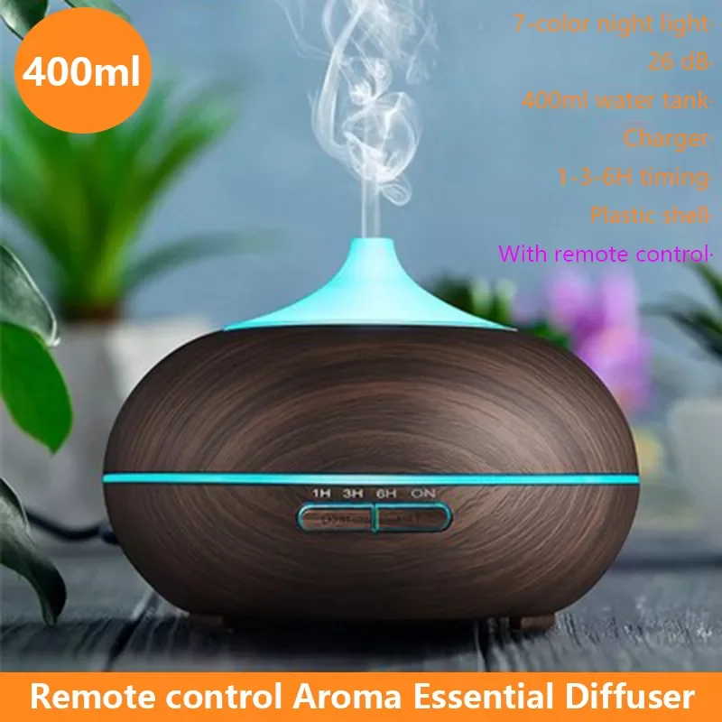 

400ml Aromatherapy diffuser Humidifier Xiomi Remote Control aroma diffuser Machine essential oil ultrasonic Mist Maker