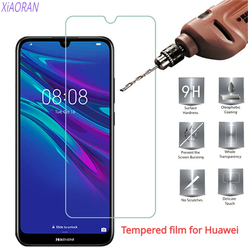 

2023New Mobile 9H Tempered Glass for Huawei Y7 2019 DUB-LX1 Y7 Prime Pro 2019 GLASS Protective Film Screen Protector Cover Phone