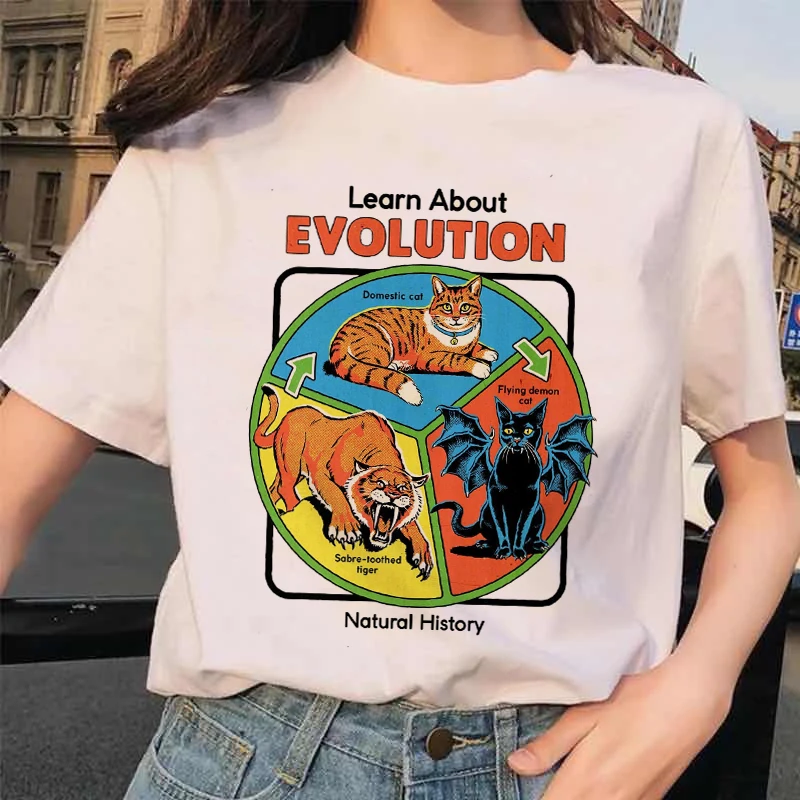 

Женская футболка с коротким рукавом и принтом животных, летняя футболка с мультипликационным принтом, 2021