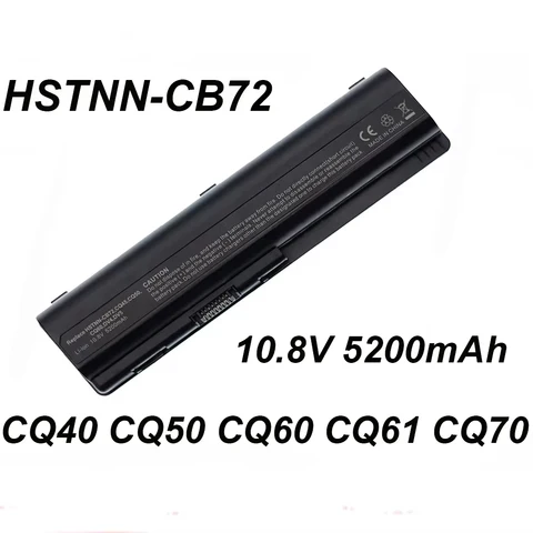 HSTNN-CB72 HSTNN-IB72 Аккумулятор для ноутбука 5200 мАч для серии HP Compaq Presario CQ40 CQ45 CQ50 CQ60 CQ61 CQ70 CQ71 DV4 DV5 DV6